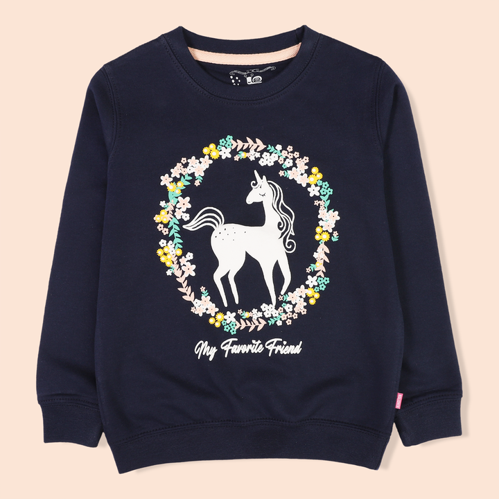 Navy Unicorn Sweatshirt